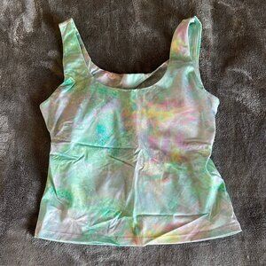 NWT Fabletics Oasis Twist Built-In Bra Tank Cosmic Halo Shine Size Large